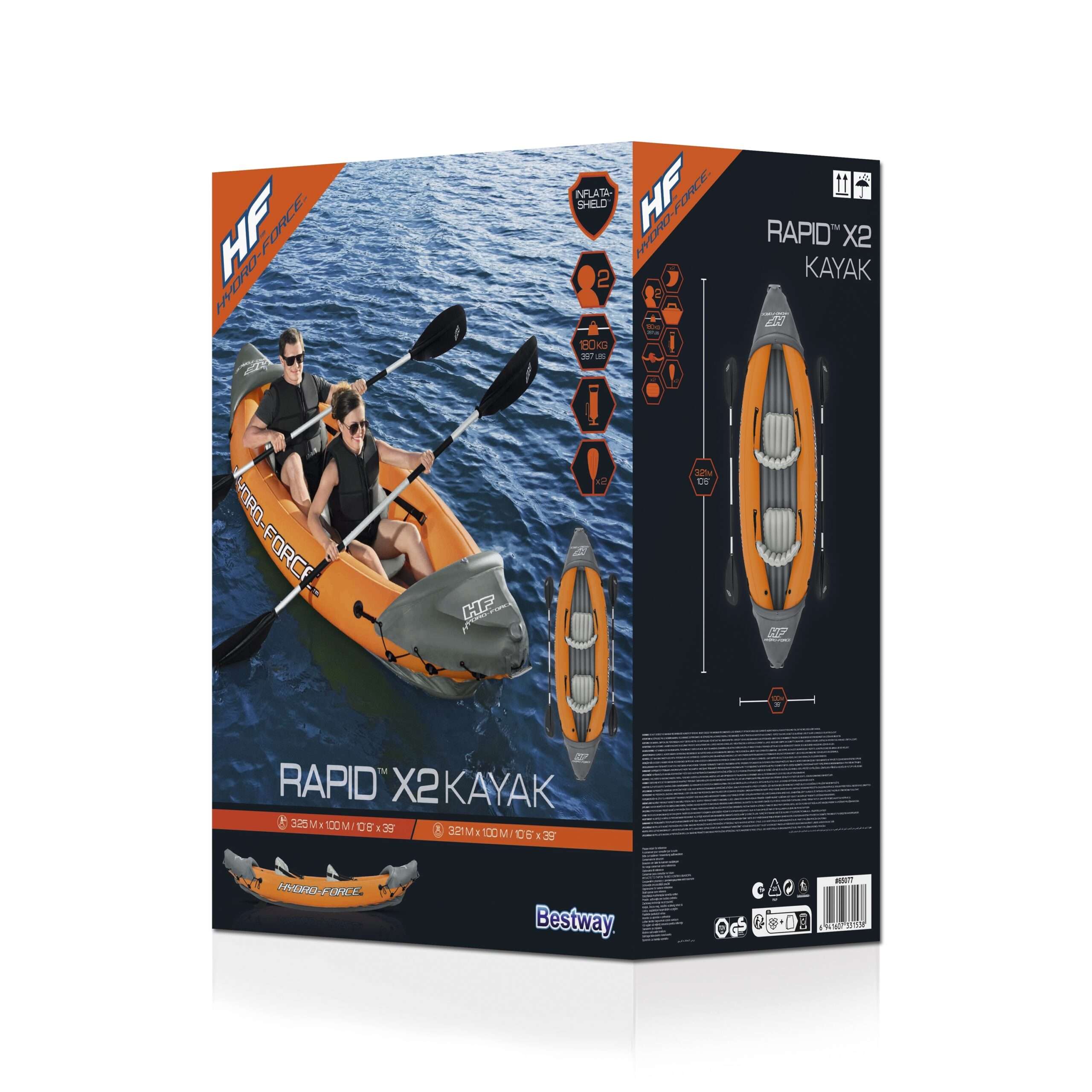 Double Sitter Boat - Rapid X2 Kayak Hydro-Force