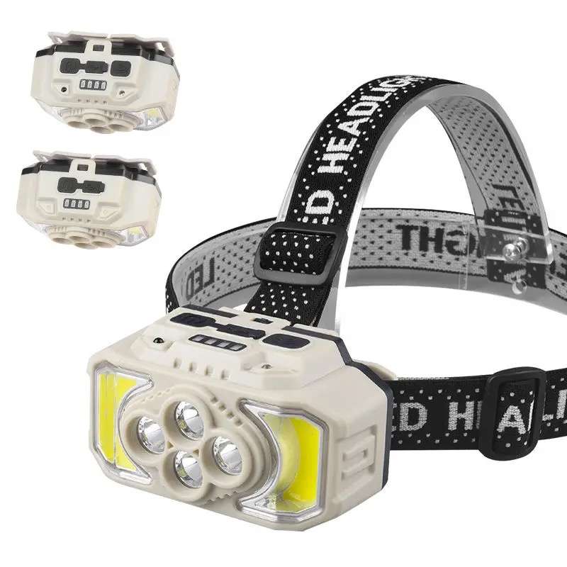 Bright Headlight COB + 4 LED