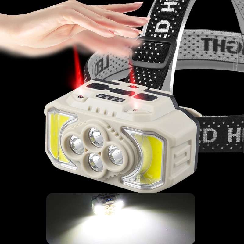 Bright Headlight COB + 4 LED