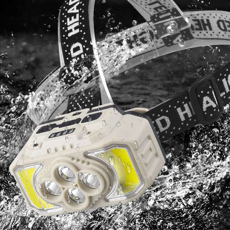Bright Headlight COB + 4 LED