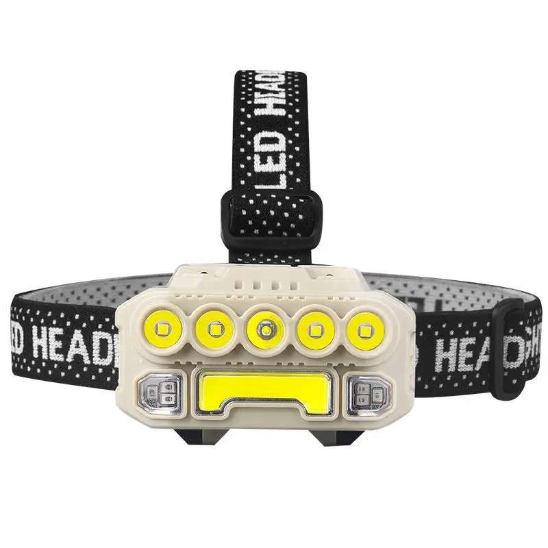 Bright Headlight COB + 5 LED