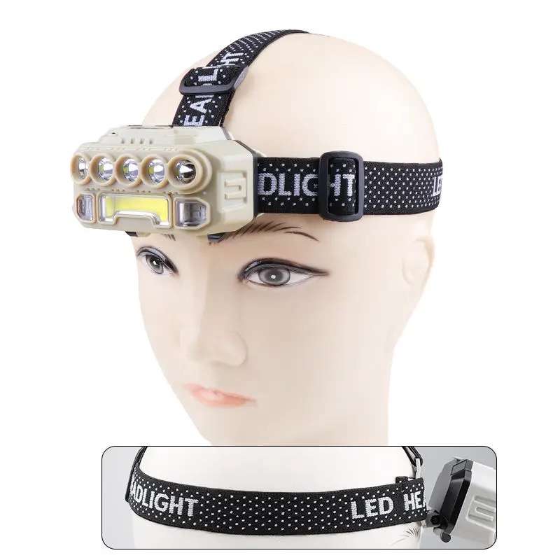 Bright Headlight COB + 5 LED