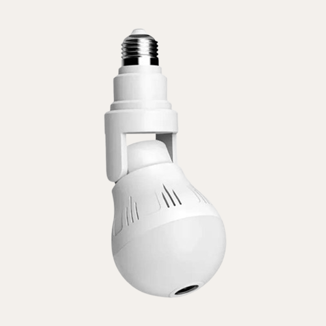WiFi Dual Light Adjustable Panoramic Bulb Camera