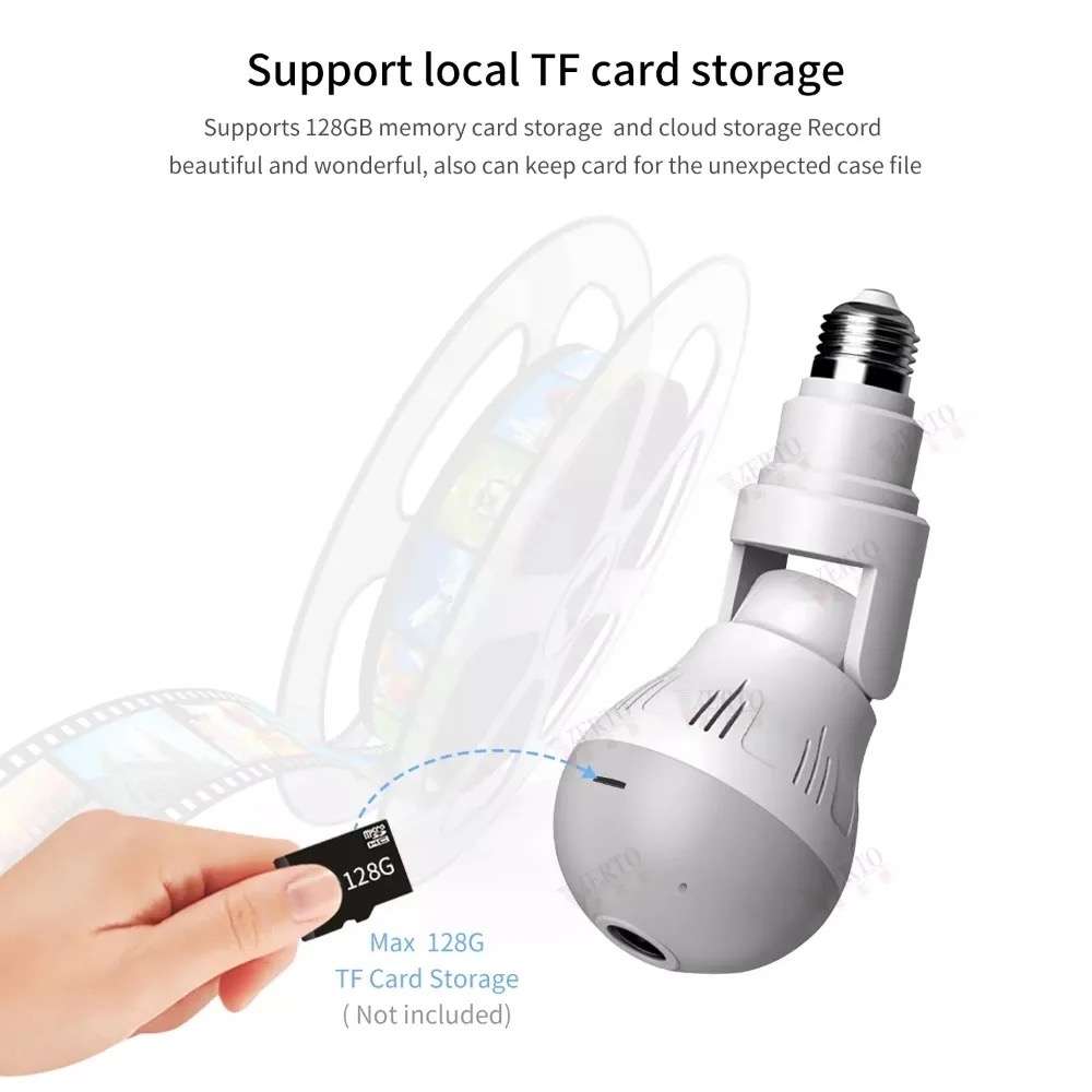 WiFi Dual Light Bulb Camera