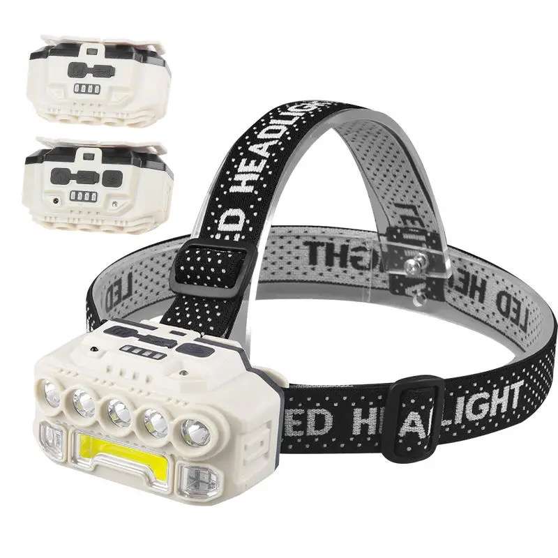 Bright Headlight COB + 5 LED
