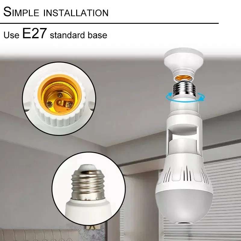 WiFi Dual Light Bulb Camera